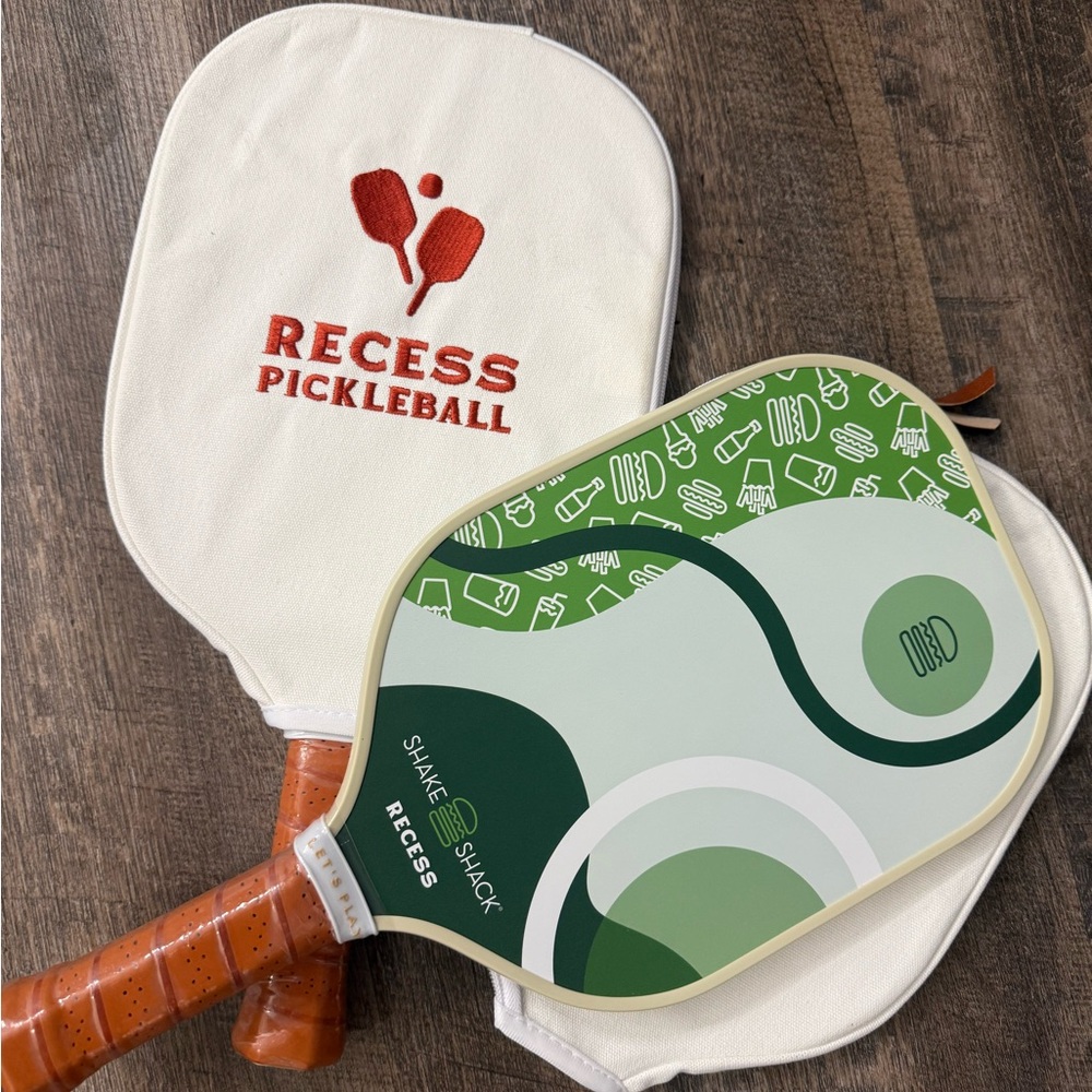 Shake Shack pickleball paddles, by Recess